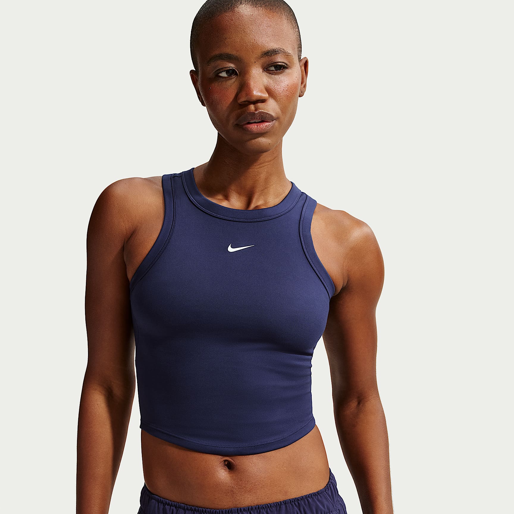 Camiseta de tirantes Dri-FIT cropped para mujer Nike One Fitted