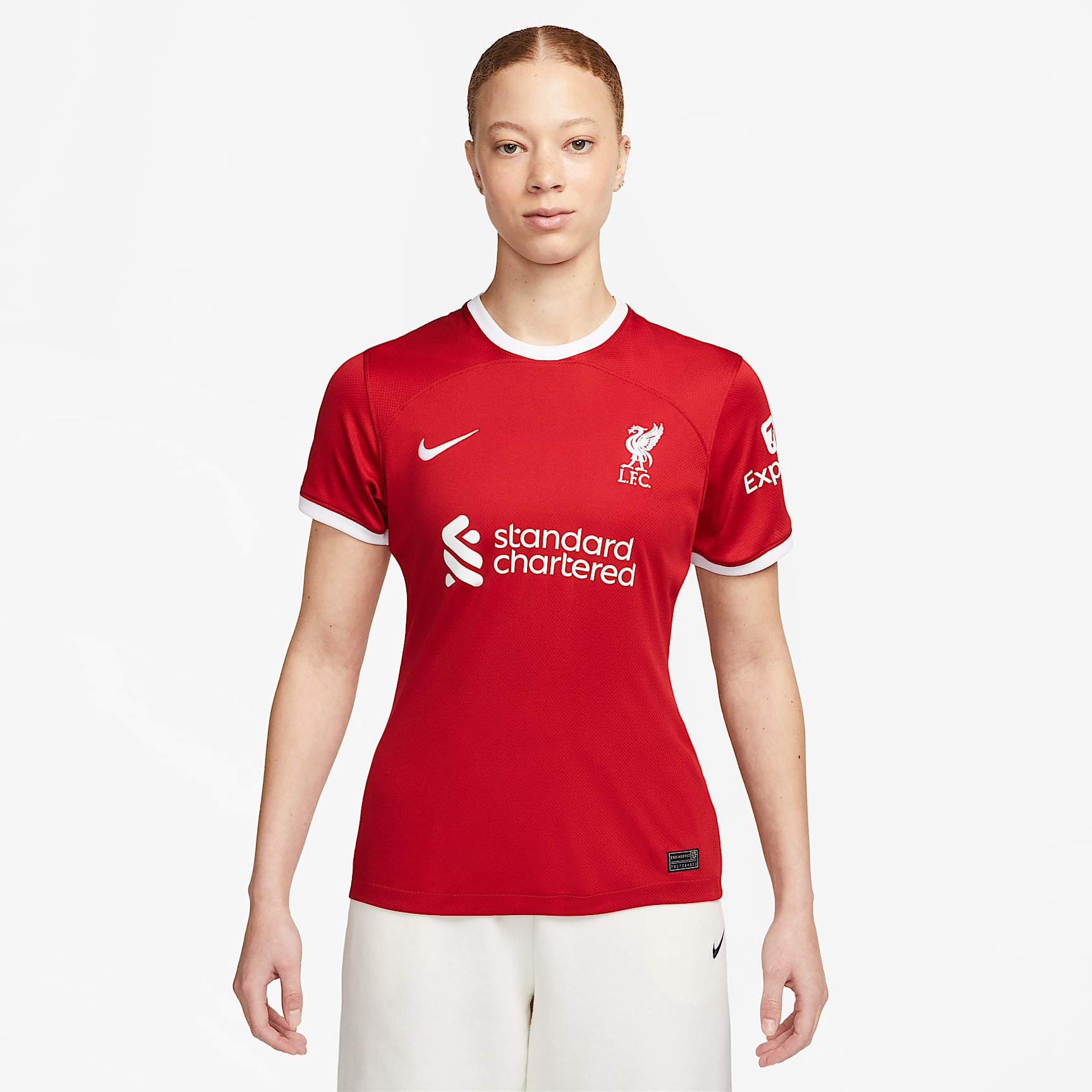 Maillot de football Nike Dri-FIT Liverpool FC 2023/24 Stadium Domicile pour femme