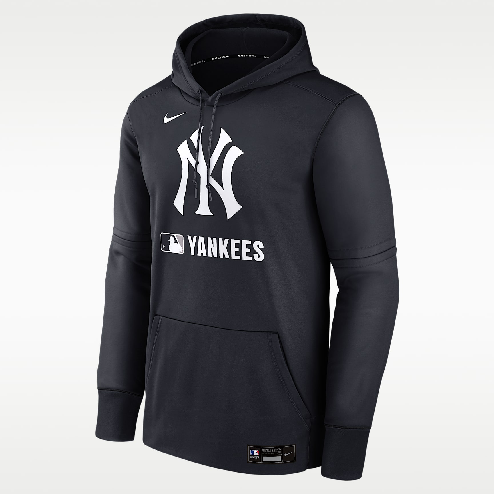 New York Yankees Authentic Collection Men's Nike Therma MLB Pullover Hoodie