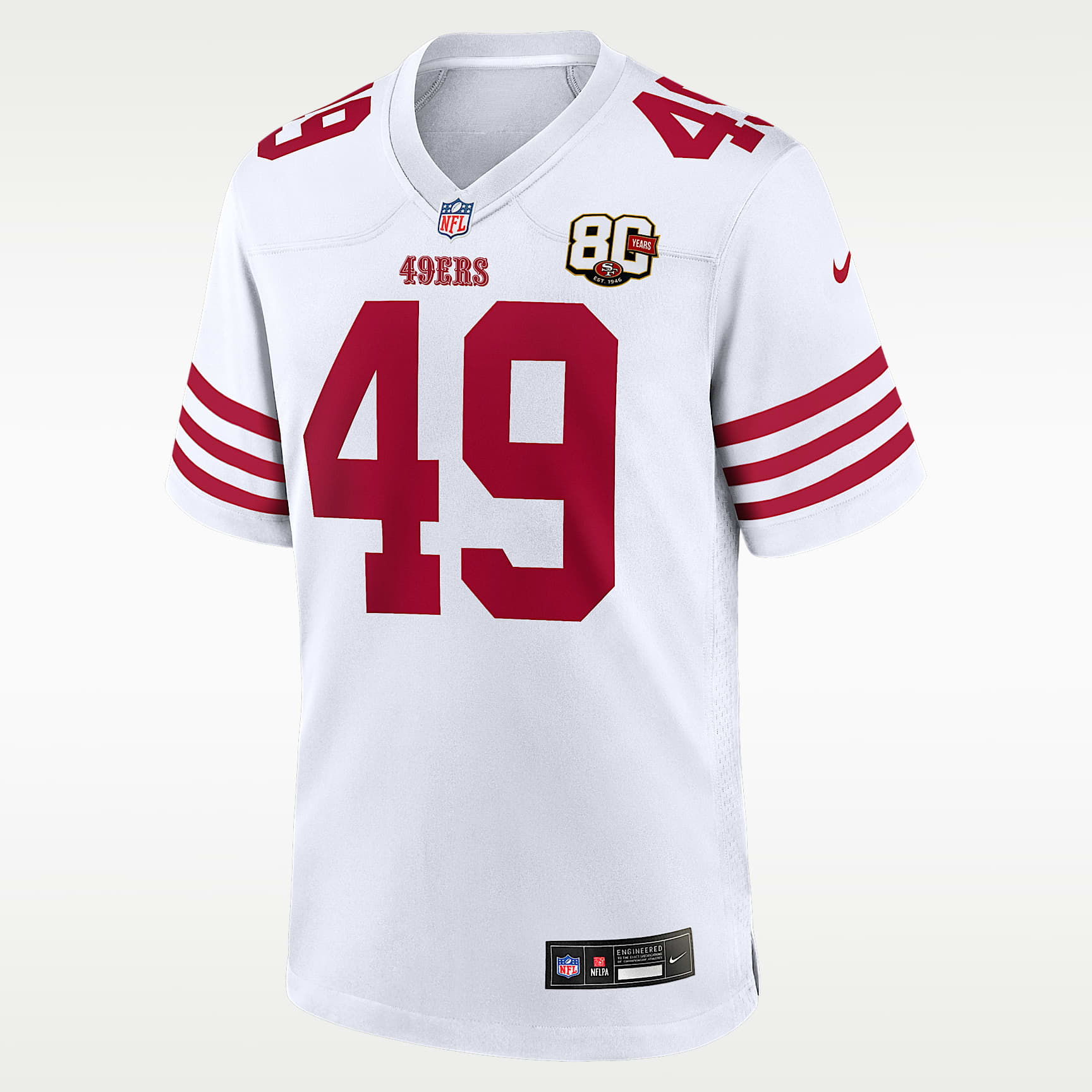 The Faithful San Francisco 49ers 80th Anniversary Men's Nike NFL Game Jersey