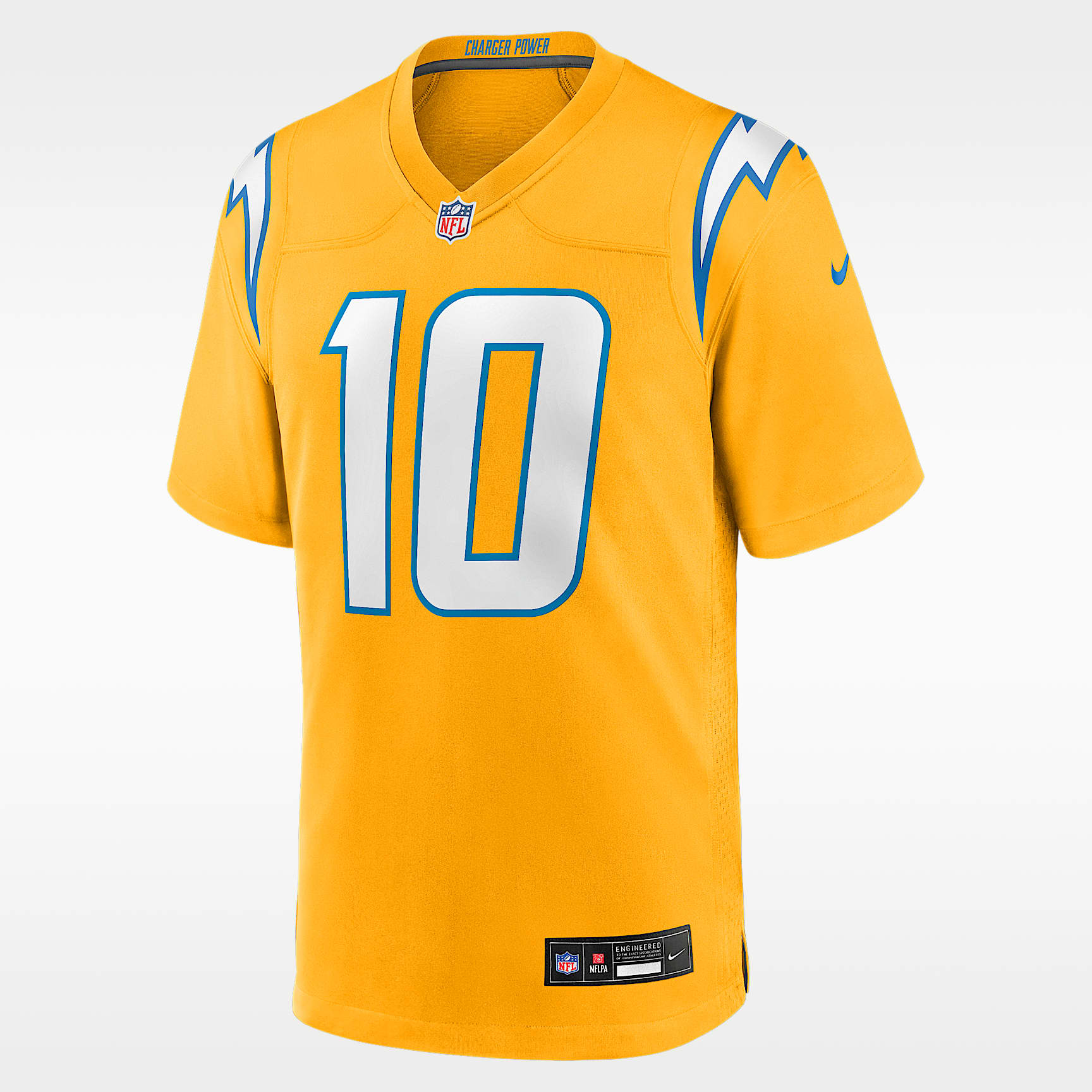 Jersey Nike de la NFL Game para niños talla grande Justin Herbert Los Angeles Chargers