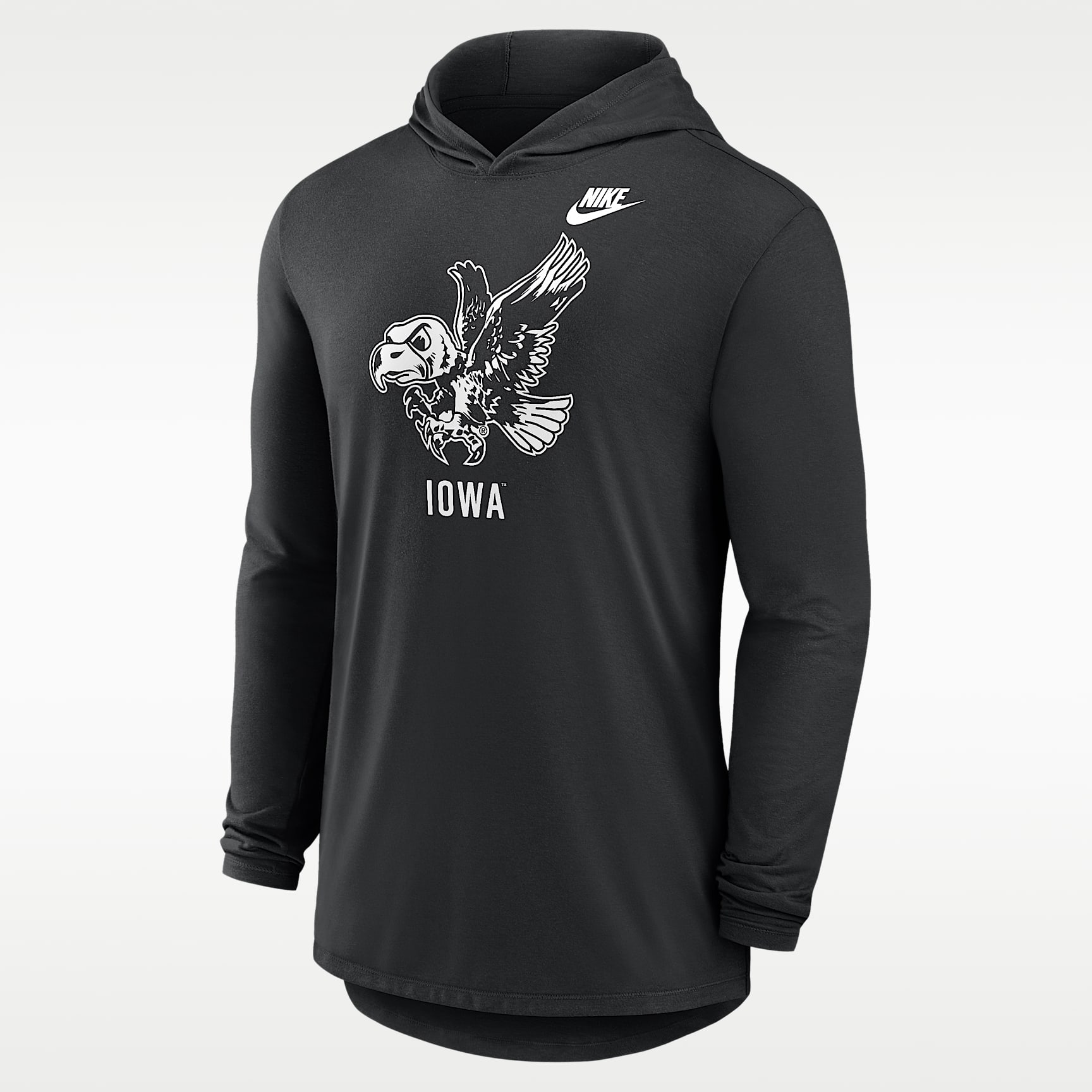 Iowa Legacy Men's Nike Dri-FIT College Long-Sleeve Hooded T-Shirt