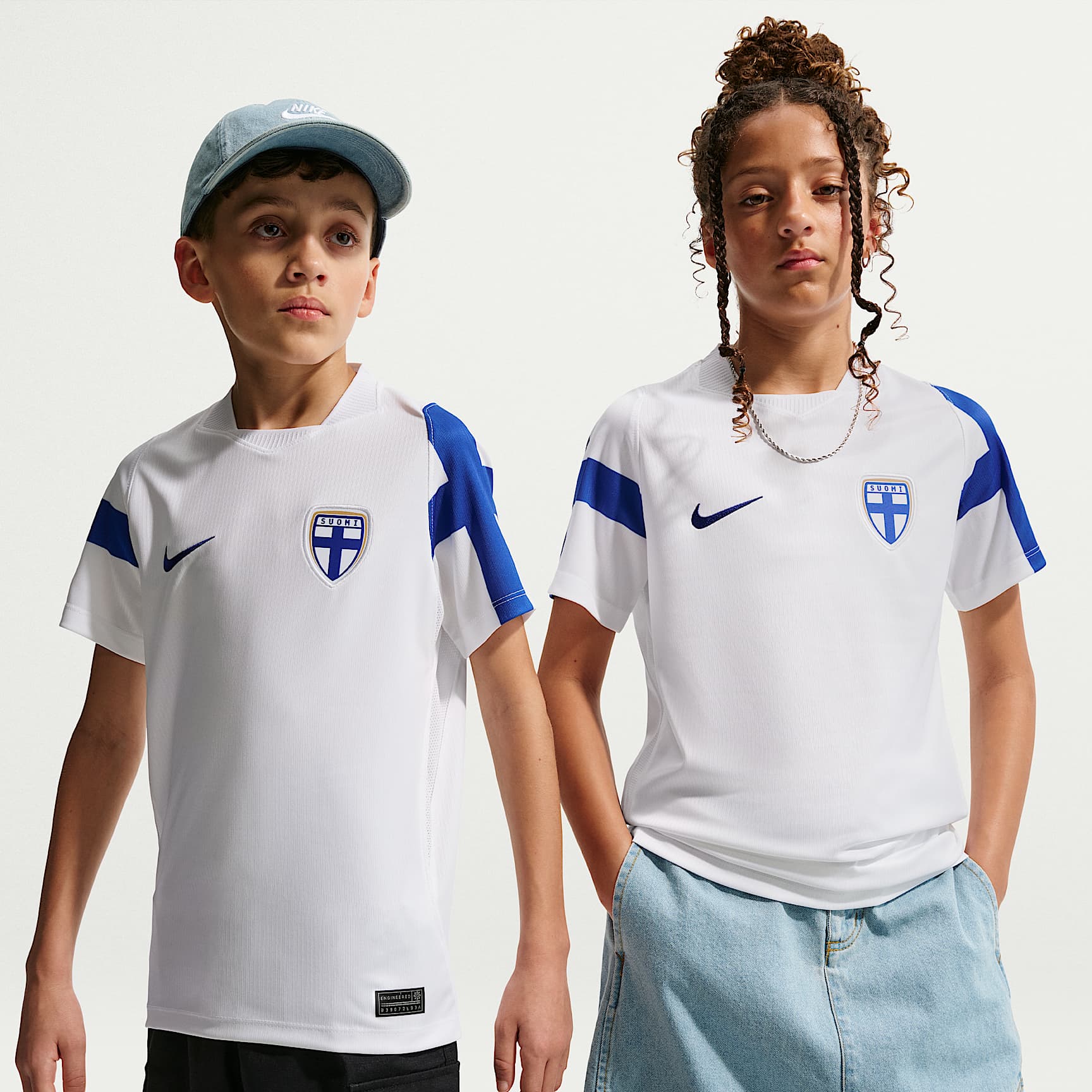 Finland 2026 Stadium Away Big Kids' Nike Dri-FIT Soccer Replica Jersey