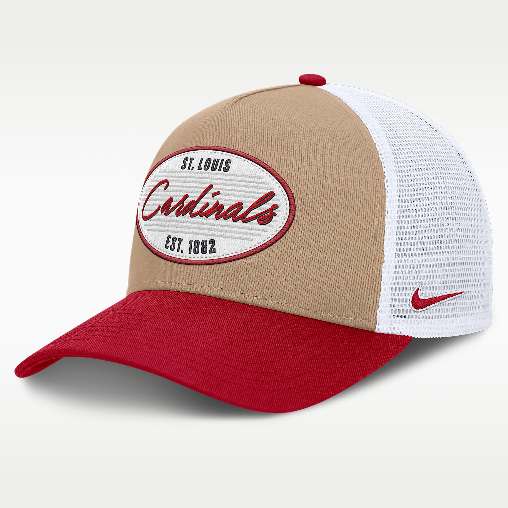 St. Louis Cardinals Rise Men's Nike MLB A-Frame Trucker Adjustable Hat