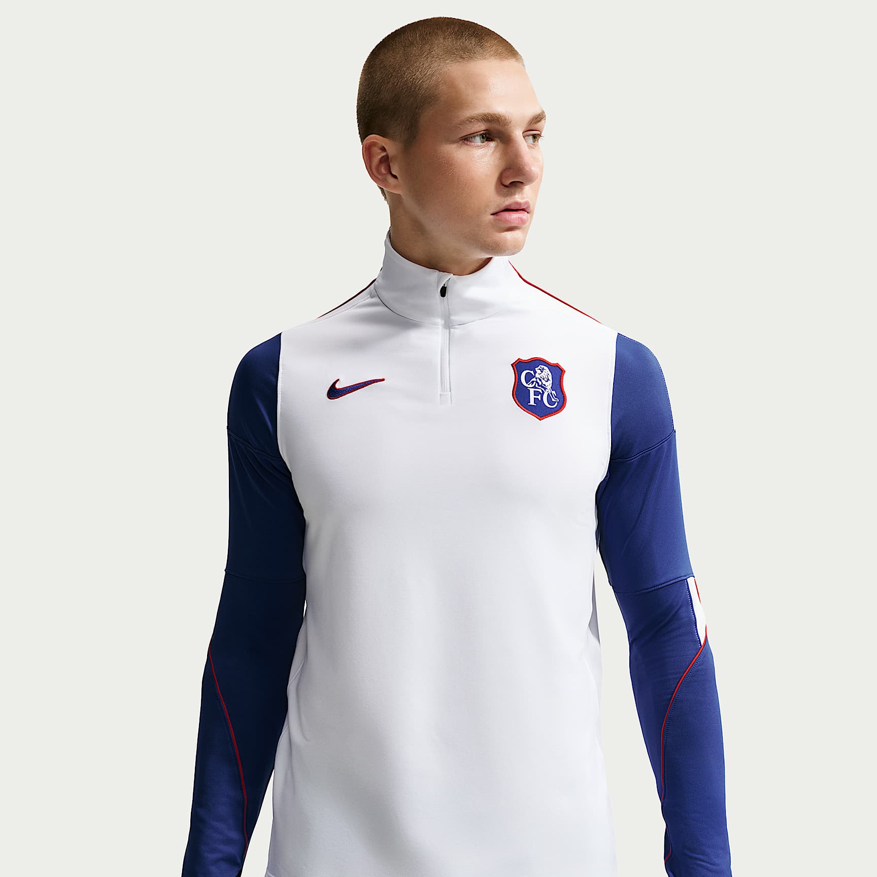Haut d'entraînement de foot en maille Nike Dri-FIT Chelsea FC Strike Third pour homme