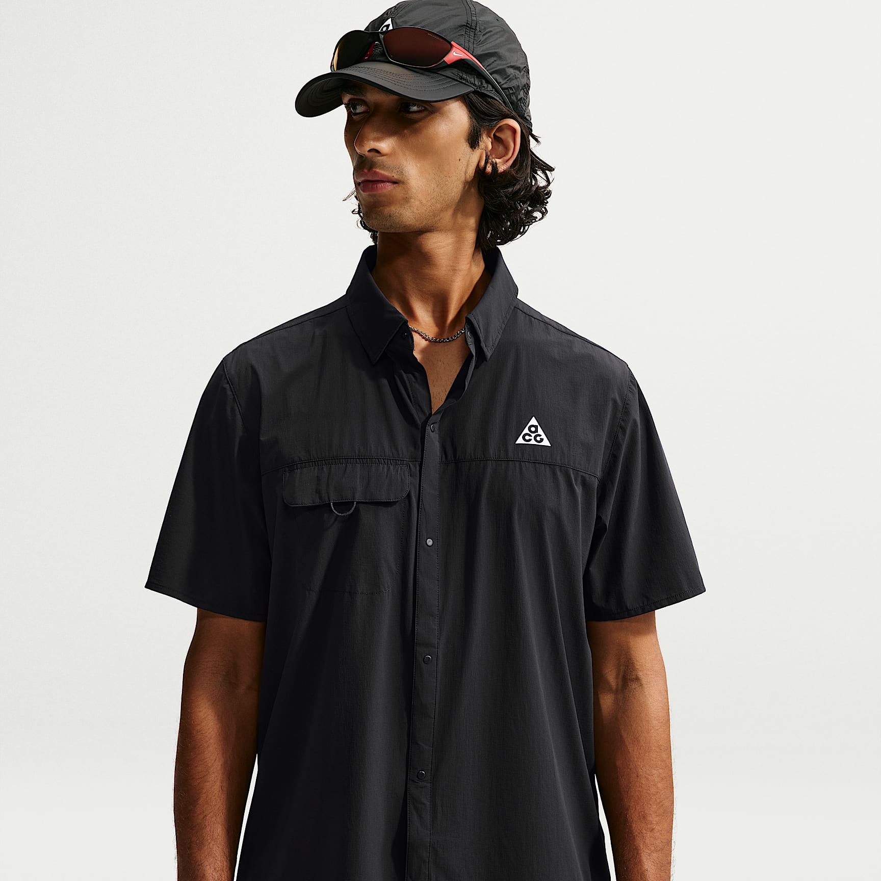 ACG 'Aireez' Men's Button-Up Trail-Running Top
