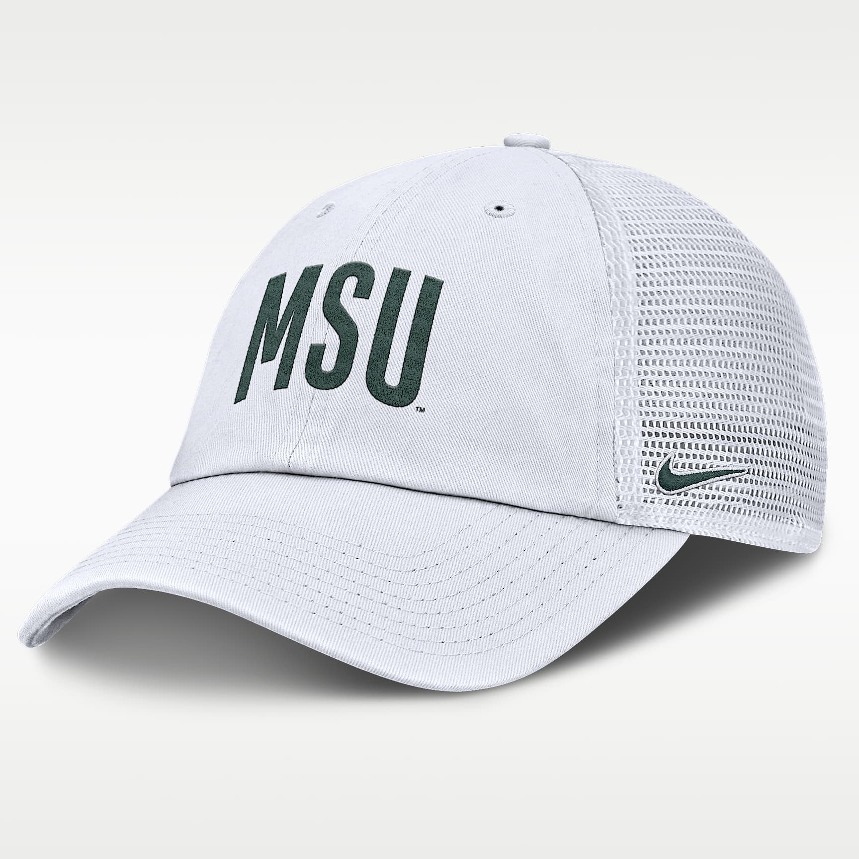 Michigan State Primetime Campus Club Men's Nike College Trucker Adjustable Hat