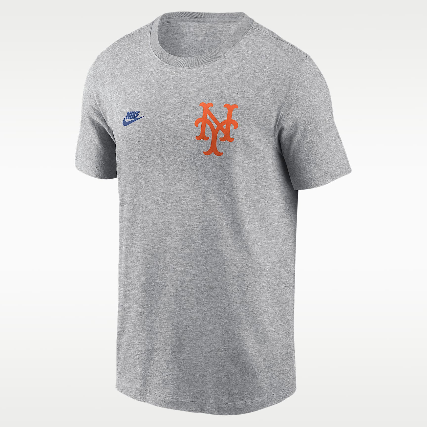 New York Mets Cooperstown 2-Hit Large Logo Men's Nike MLB T-Shirt