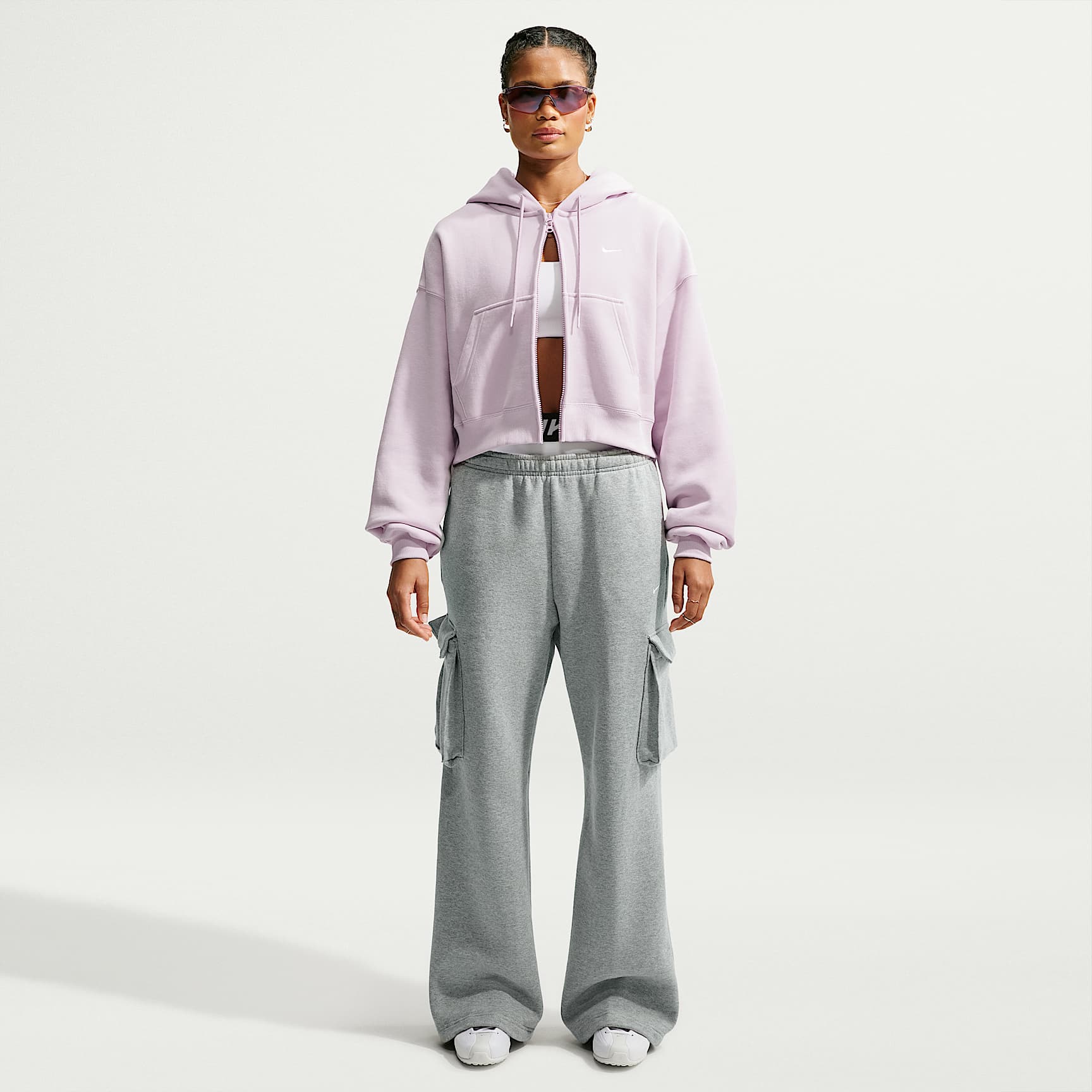 Nike Studio Fleece Medium Weight Women's Oversized High-Rise Cargo Pants