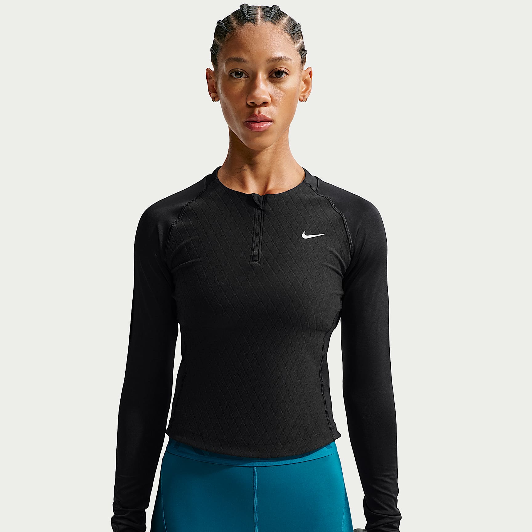 Nike Pro Sculpt Dri-FIT Longsleeve mit 1/4-Reißverschluss (Damen)
