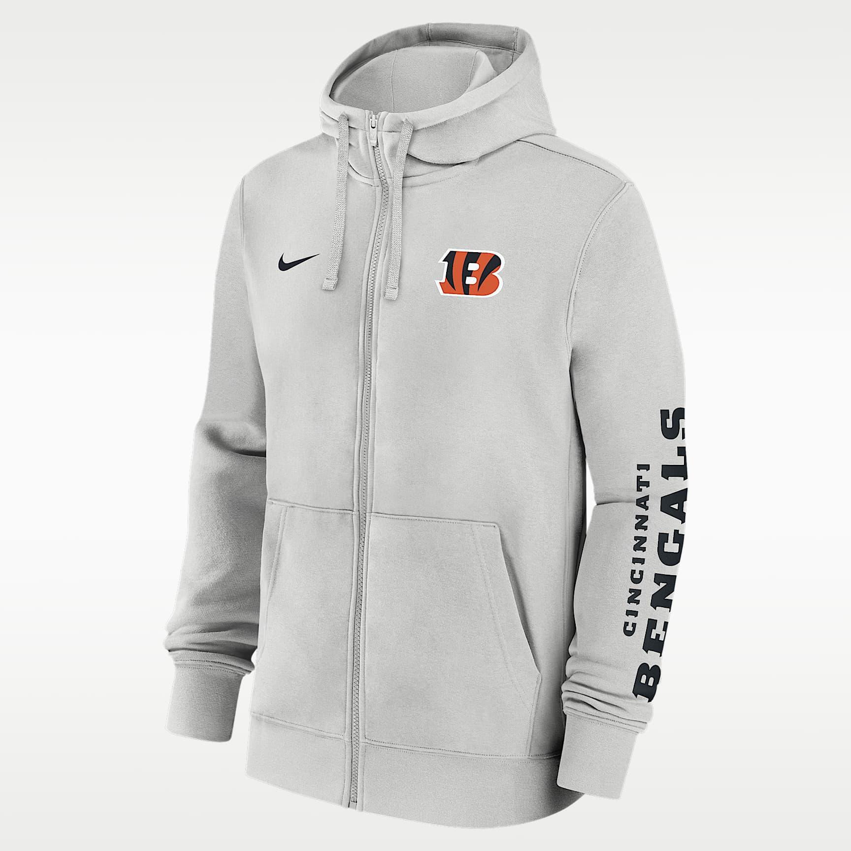 Cincinnati Bengals Club Men's Nike NFL Full-Zip Hoodie