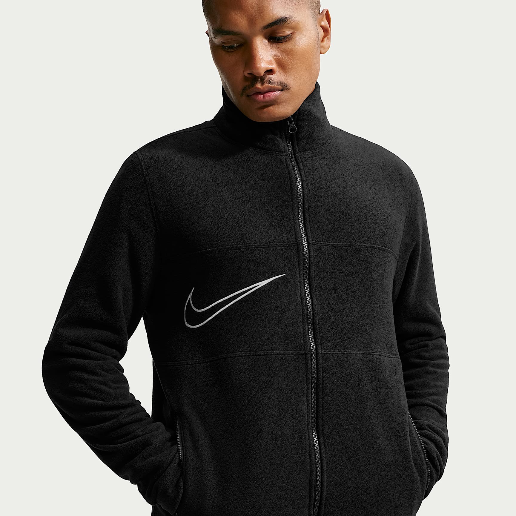Chamarra de futbol Therma-FIT de cierre completo y tejido Fleece para hombre Nike Premier