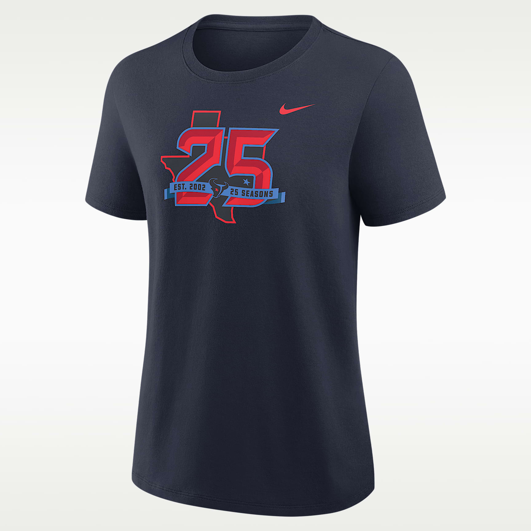 Houston Texans 25th Season Women's Nike NFL T-Shirt