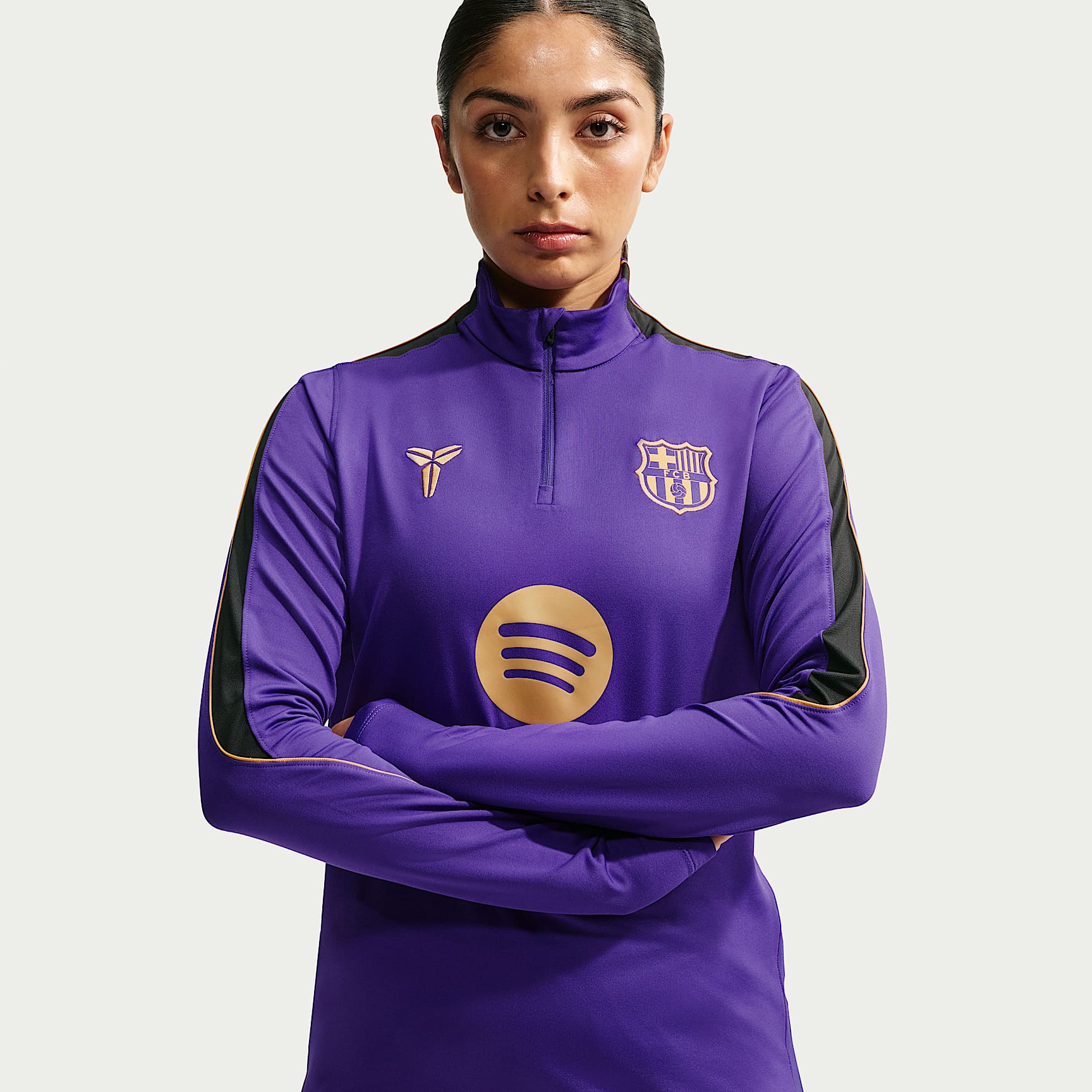F.C. Barcelona Strike Away Women's Kobe Dri-FIT Football Knit Drill Top