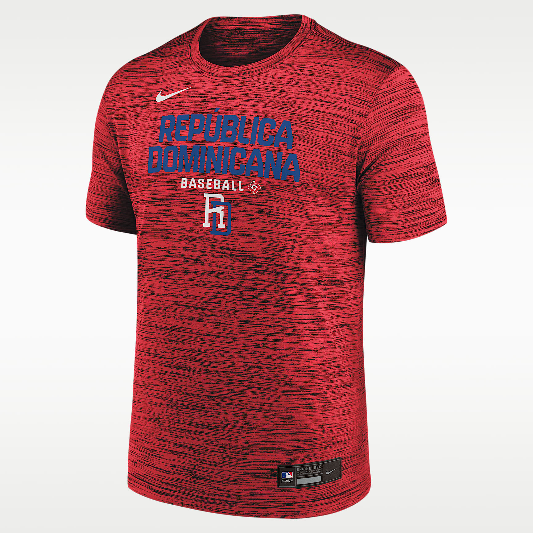 Playera Nike Dri-FIT para hombre Dominican Republic National Baseball Team 2026 World Baseball Classic Velocity