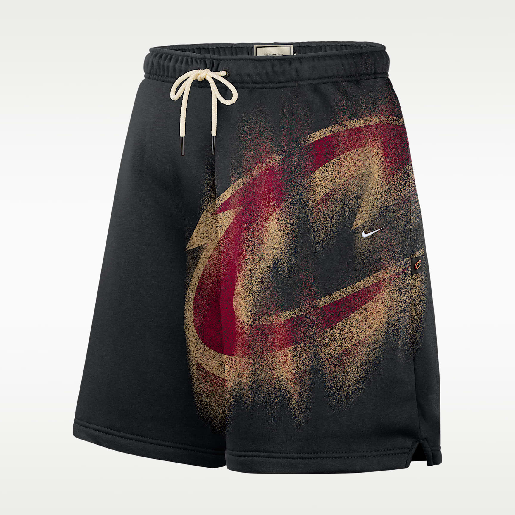 Shorts de básquetbol de tejido Fleece para hombre Cleveland Cavaliers Standard Issue