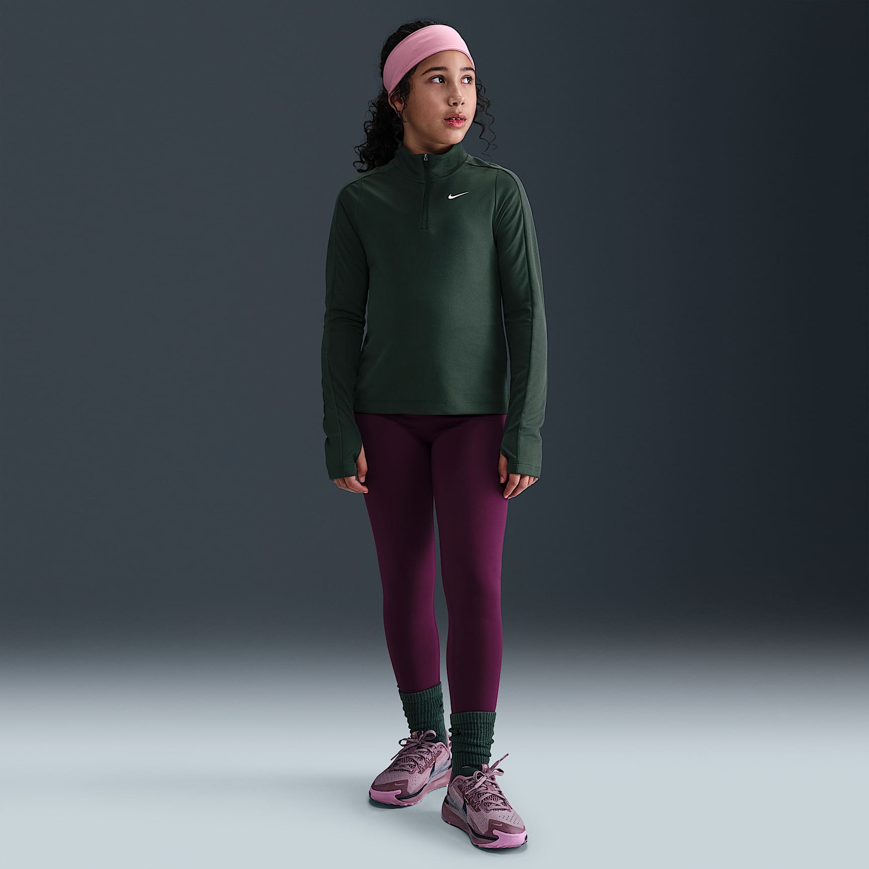 Nike One Big Kids' (Girls') Dri-FIT High-Waisted Leggings
