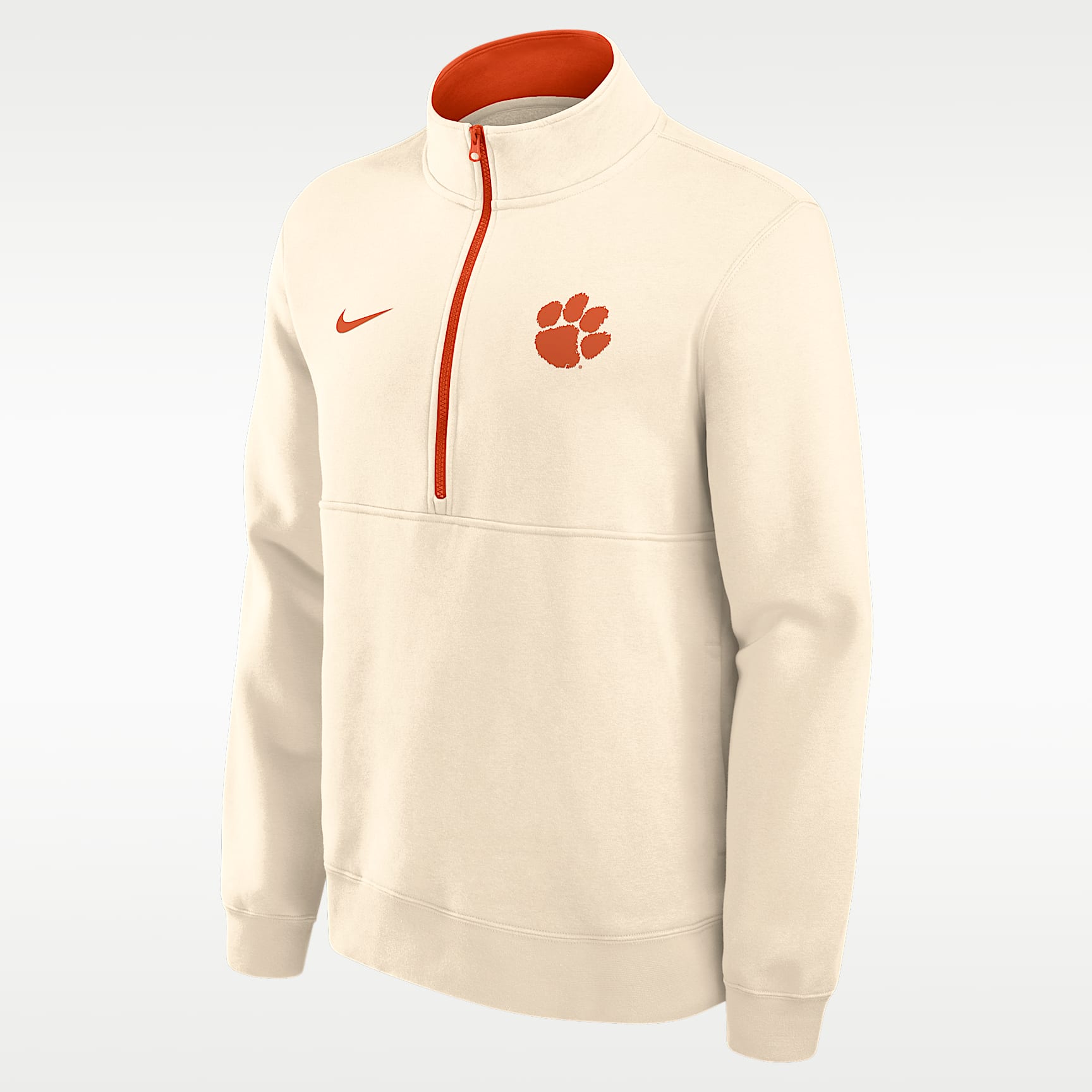 Clemson Primetime Primary Logo Men's Nike College 1/2-Zip Crew