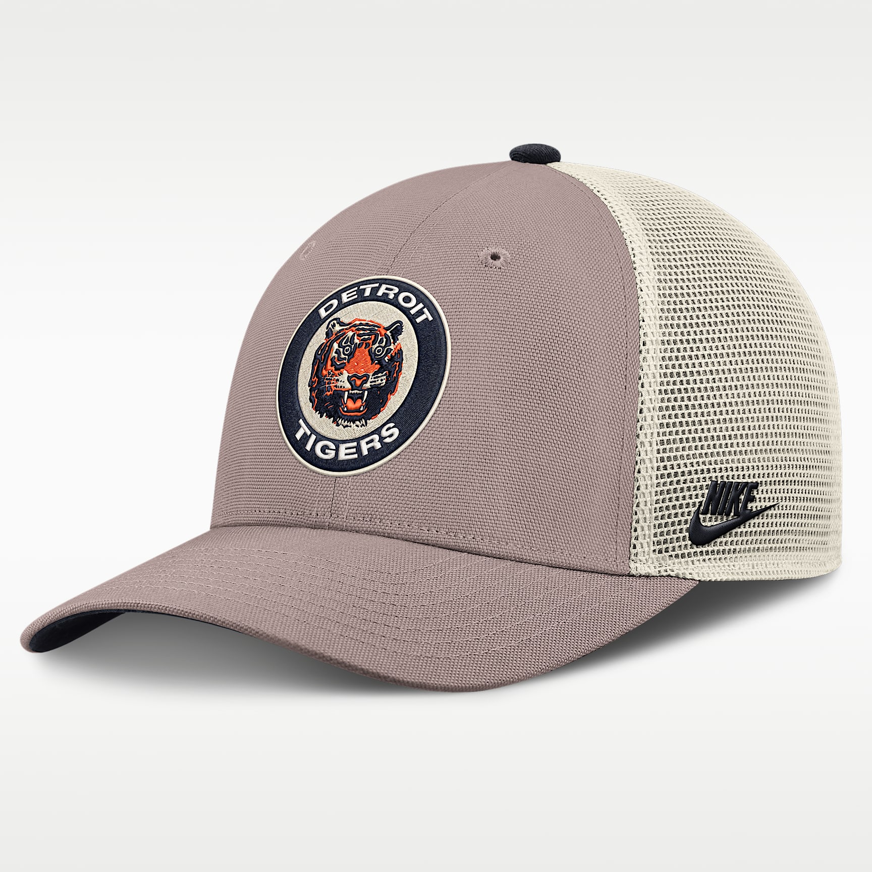 Gorra de rejilla Nike de la MLB ajustable para hombre Detroit Tigers Cooperstown Rise
