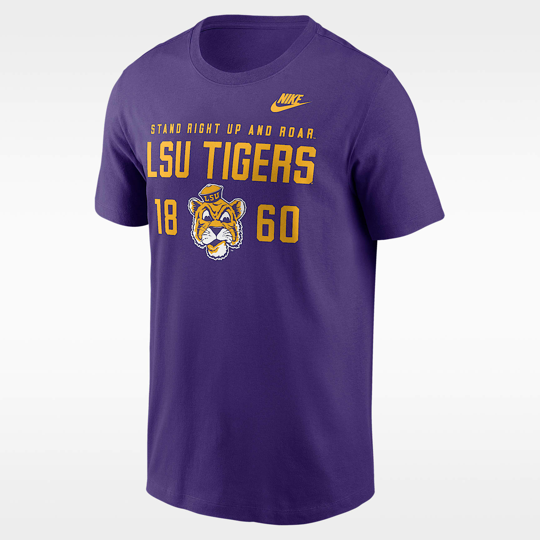 LSU Legacy Stacked Est Men's Nike College T-Shirt