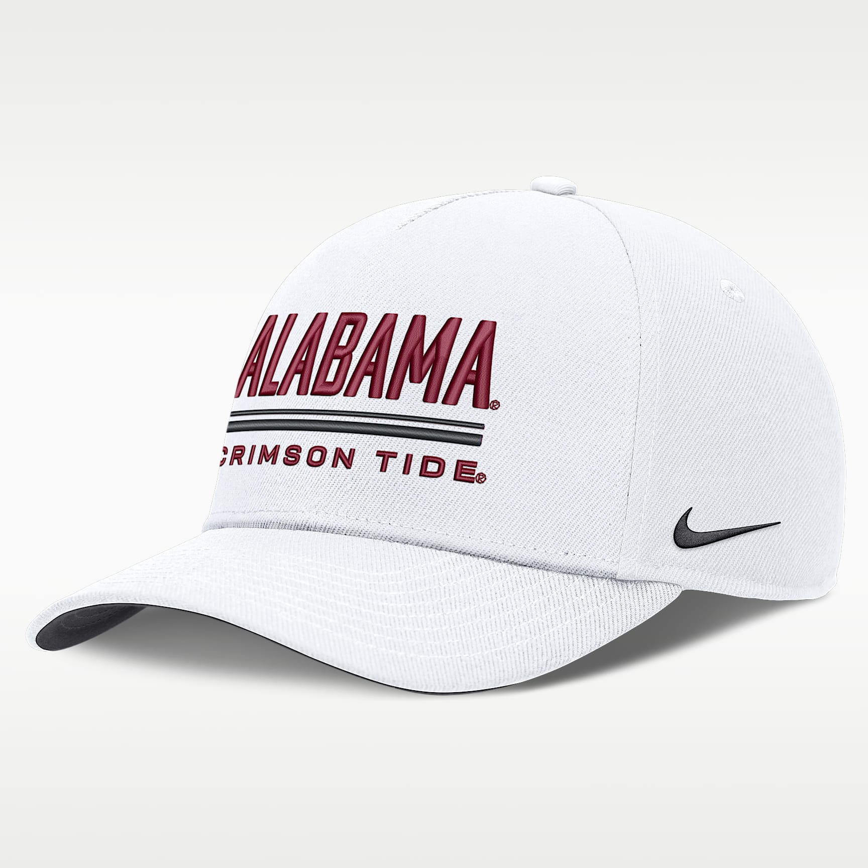 Gorra universitaria Nike Dri-FIT ajustable para hombre Alabama Sideline Practice Rise