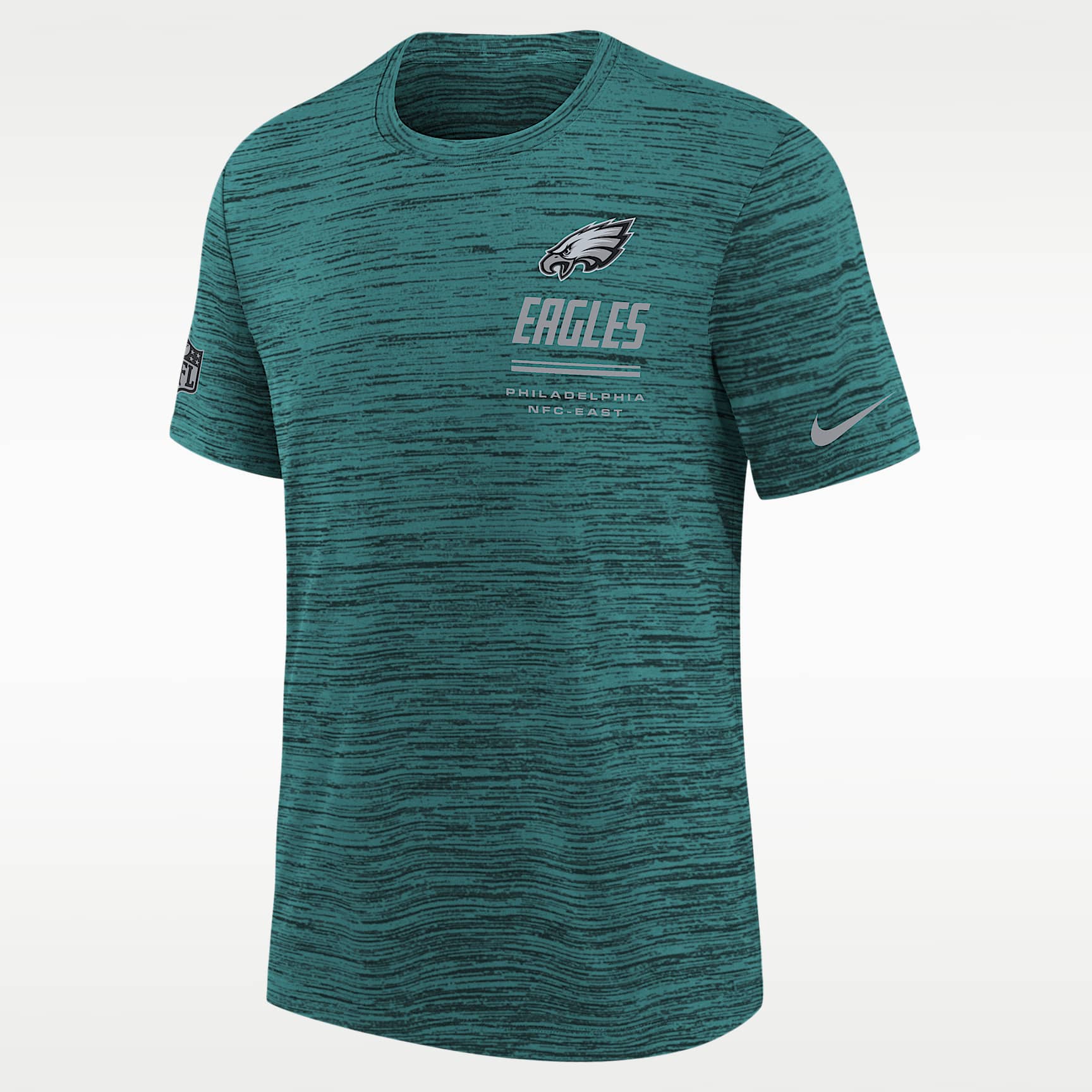 Philadelphia Eagles Sideline Team Issue Velocity Big Kids' Nike Dri-FIT NFL T-Shirt