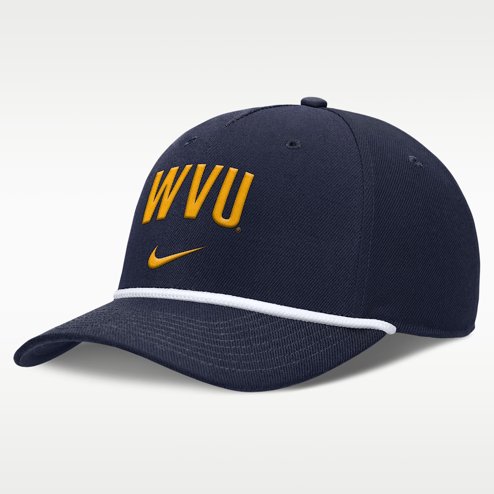 West Virginia Primetime Rise Campus Men's Nike College Adjustable Hat