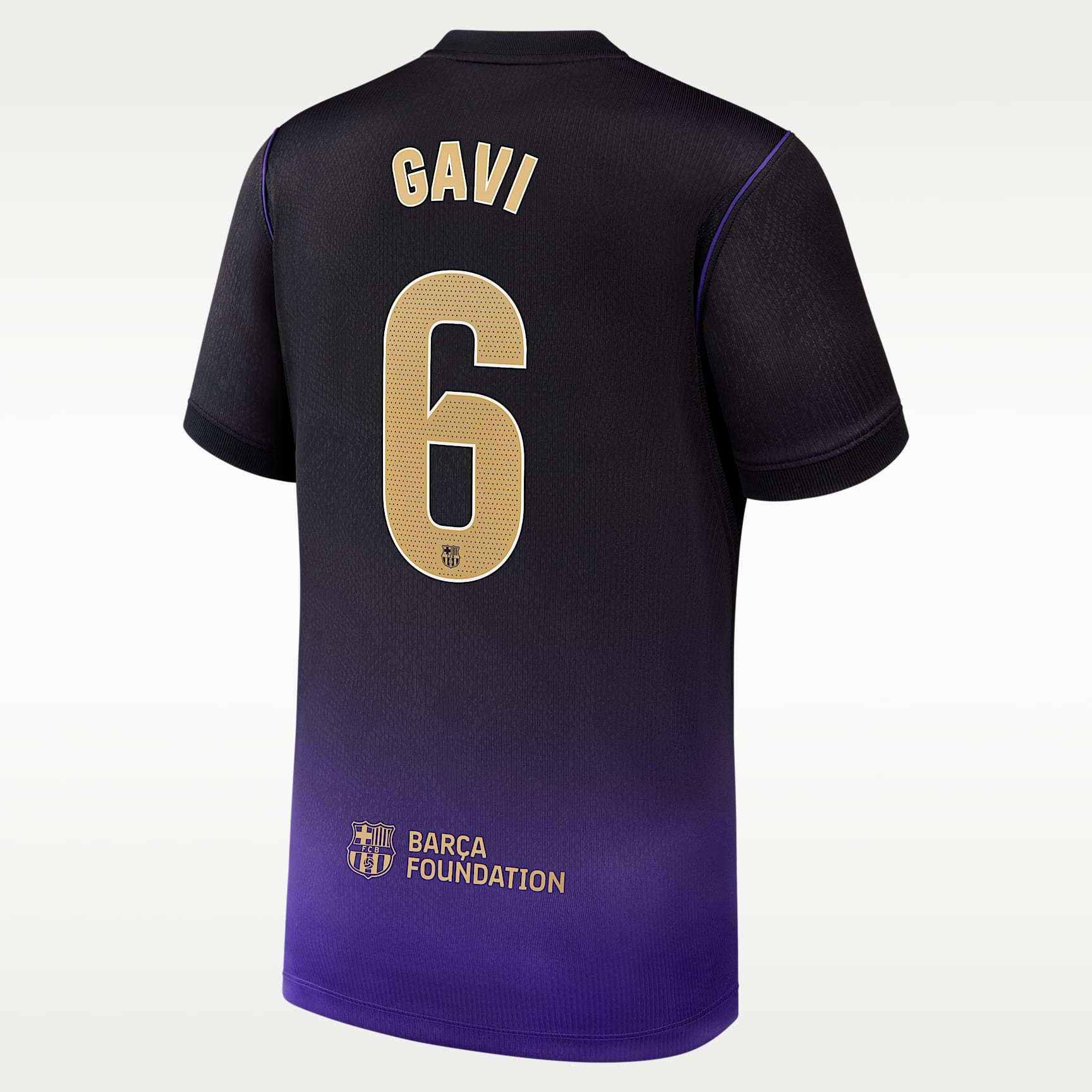 Gavi Barcelona 2026/27 Stadium Away Kobe Big Kids' Nike Dri-FIT Soccer Jersey