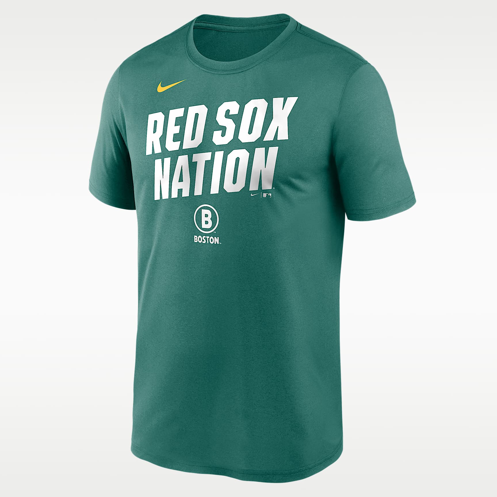 Playera Nike Dri-FIT de la MLB para hombre Boston Red Sox City Connect Team Phrase Script