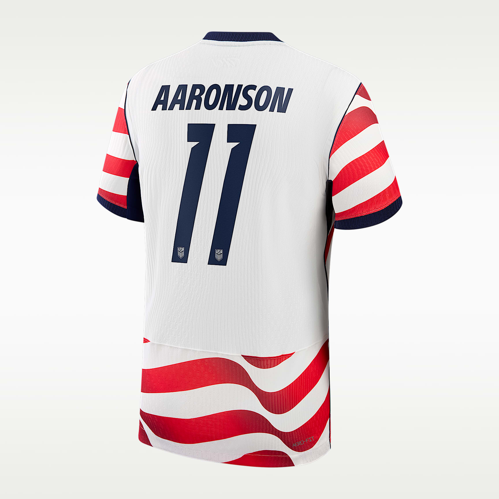 Brenden Aaronson USMNT 2026 Match Home Men's Nike Aero-FIT Soccer Jersey