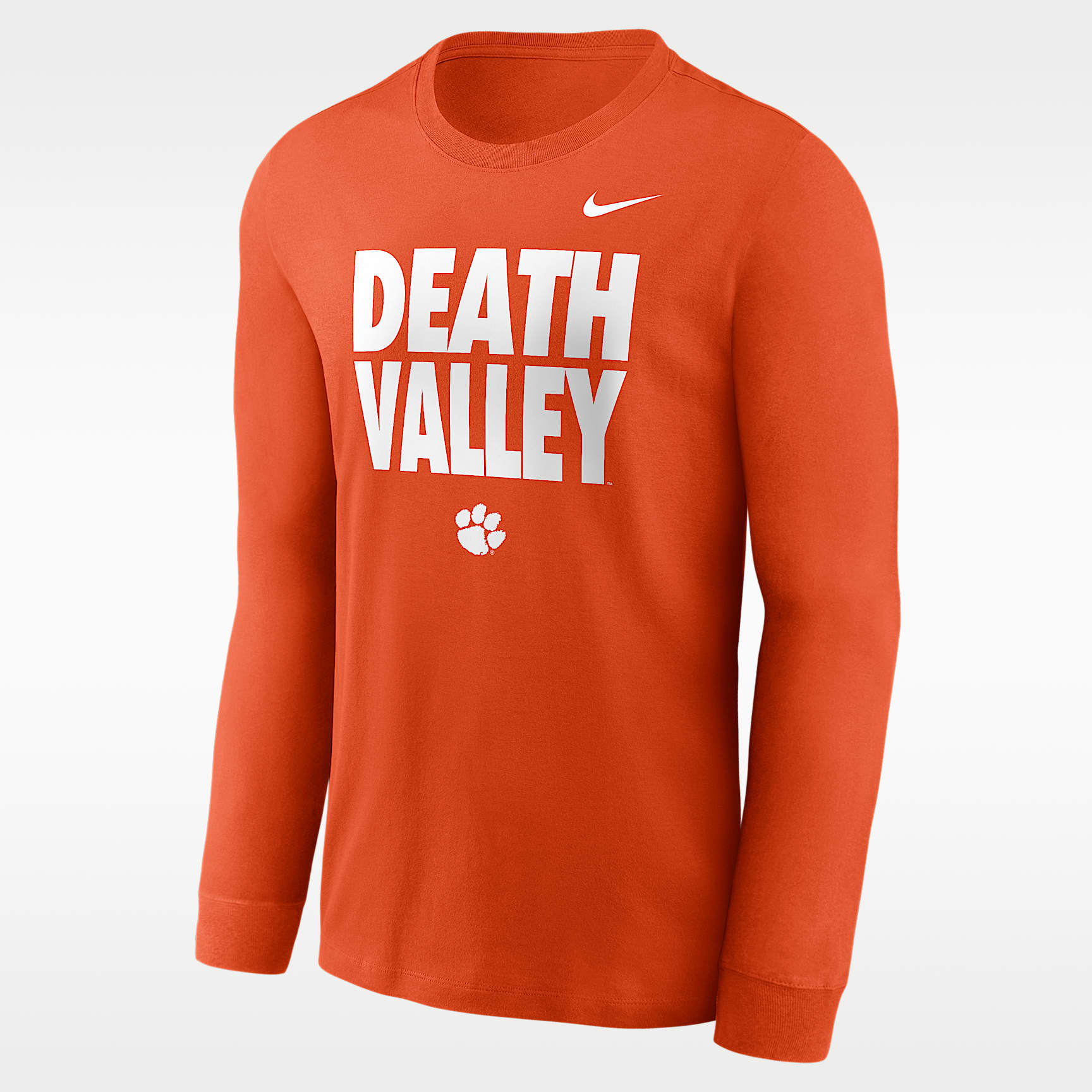 Clemson Sideline Slogan Men's Nike Dri-FIT College Long-Sleeve T-Shirt