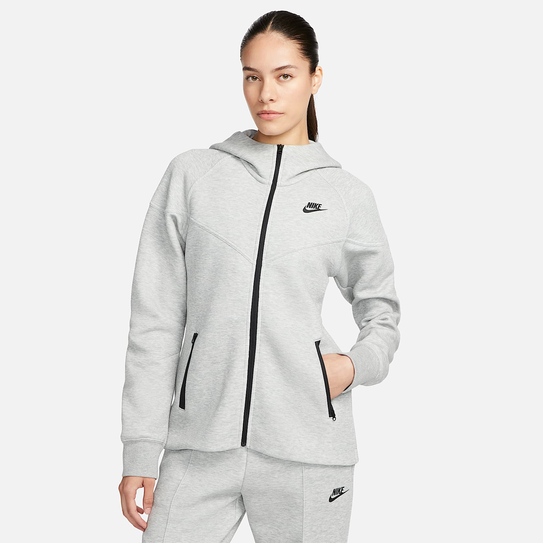 Sudadera con gorro de cierre completo para mujer Nike Sportswear Tech Fleece Windrunner