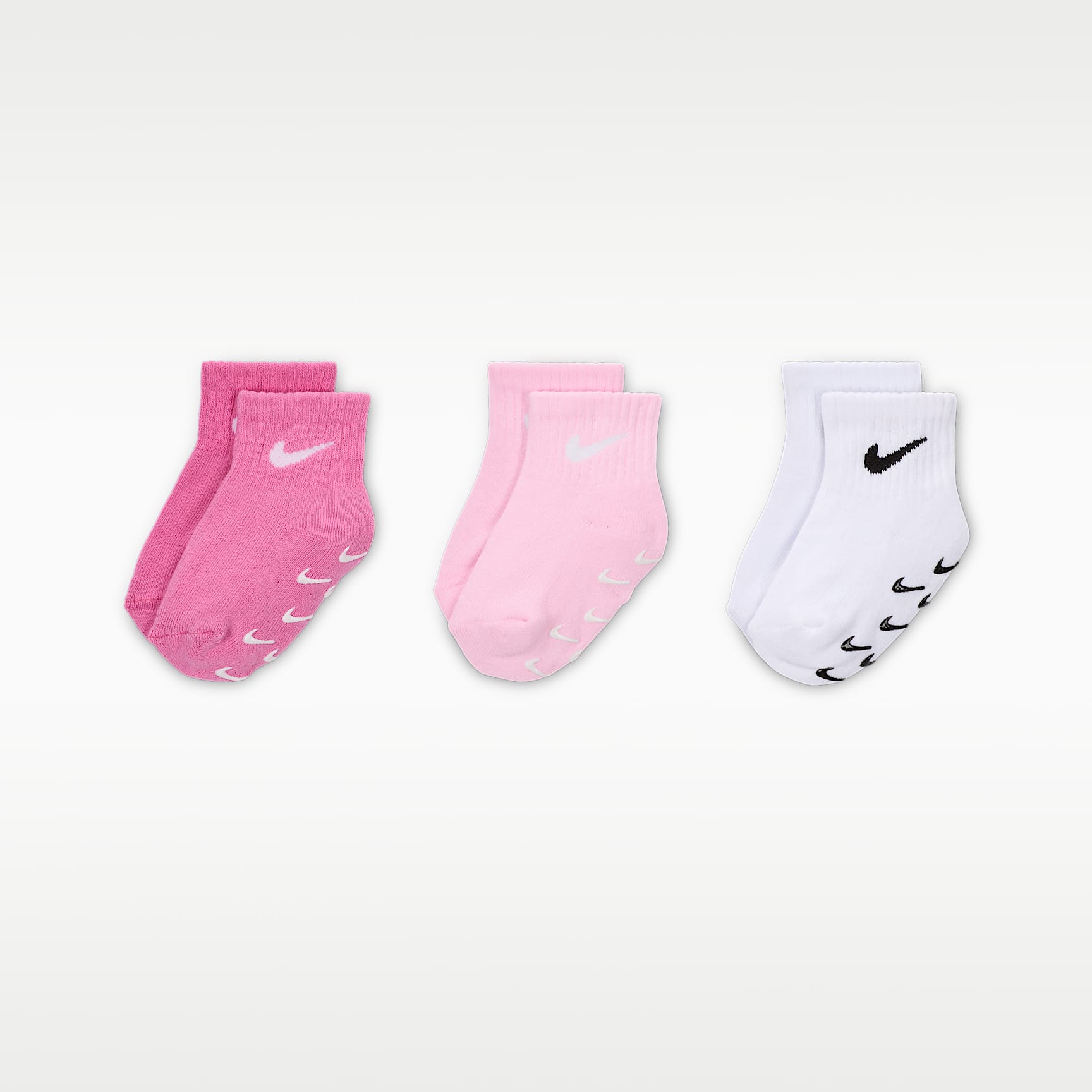 Nike Baby/Toddler Gripper Ankle Socks (3 Pairs)