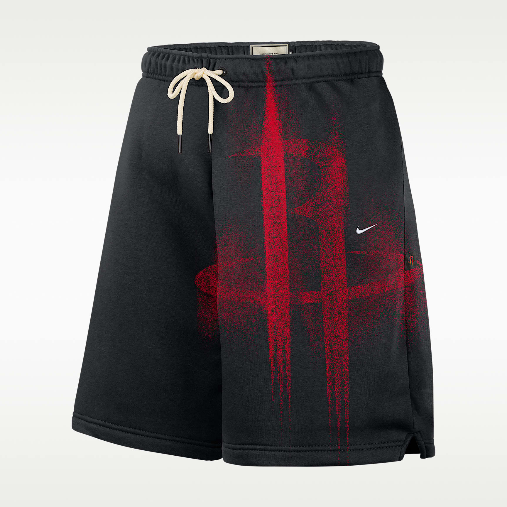 Shorts de básquetbol de tejido Fleece para hombre Houston Rockets Standard Issue