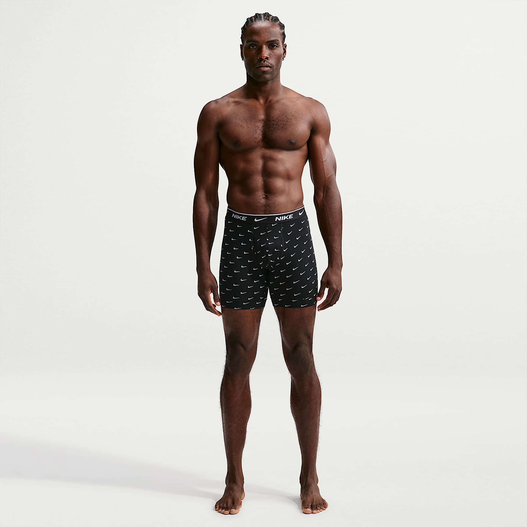 Nike Essential Men's Cotton Stretch Boxer Briefs (3-Pack)