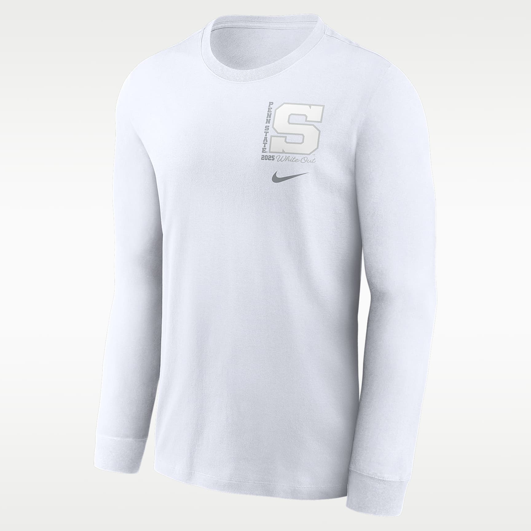 Penn State 2025 White Out Men's Nike College Long-Sleeve T-Shirt