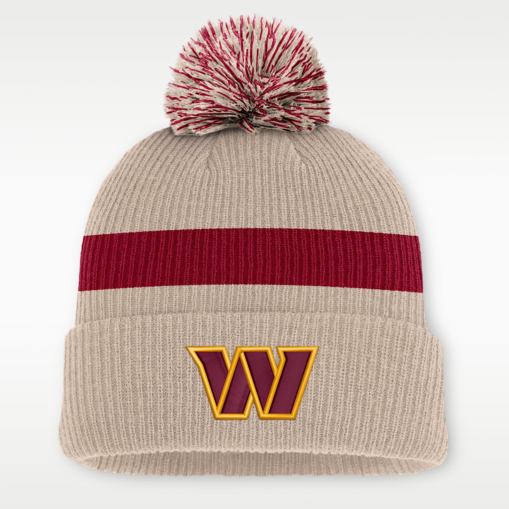 Washington Commanders Rewind Peak Men's Nike NFL Cuffed Pom Beanie