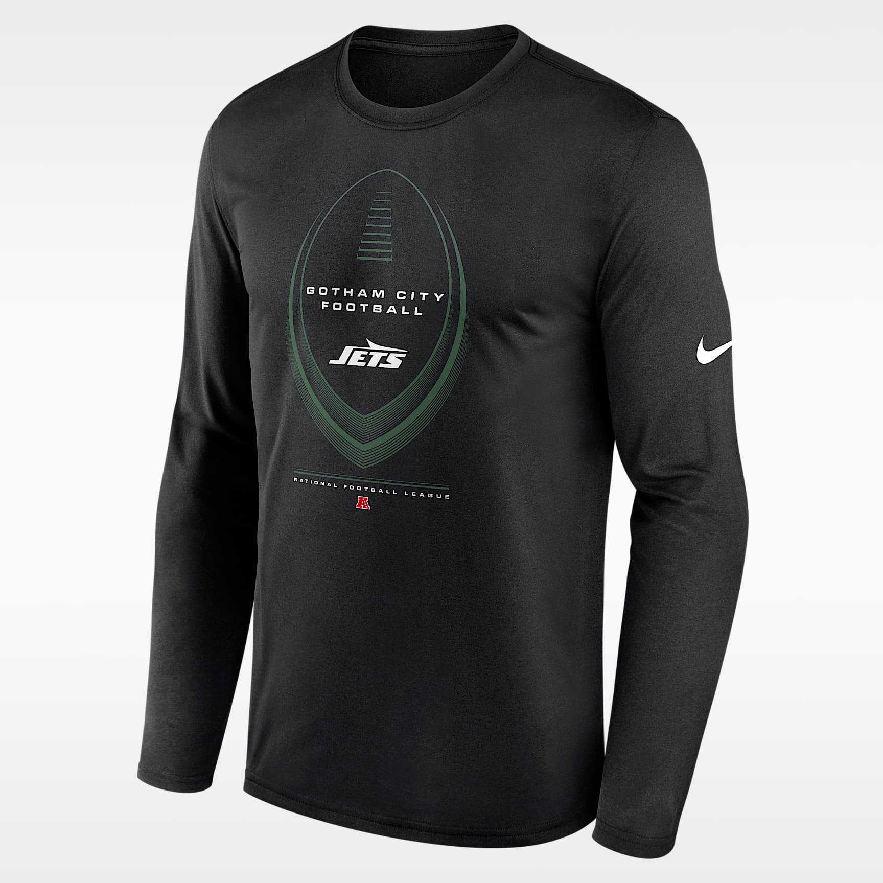 Playera de manga larga Nike Dri-FIT de la NFL para hombre New York Jets Legend Icon