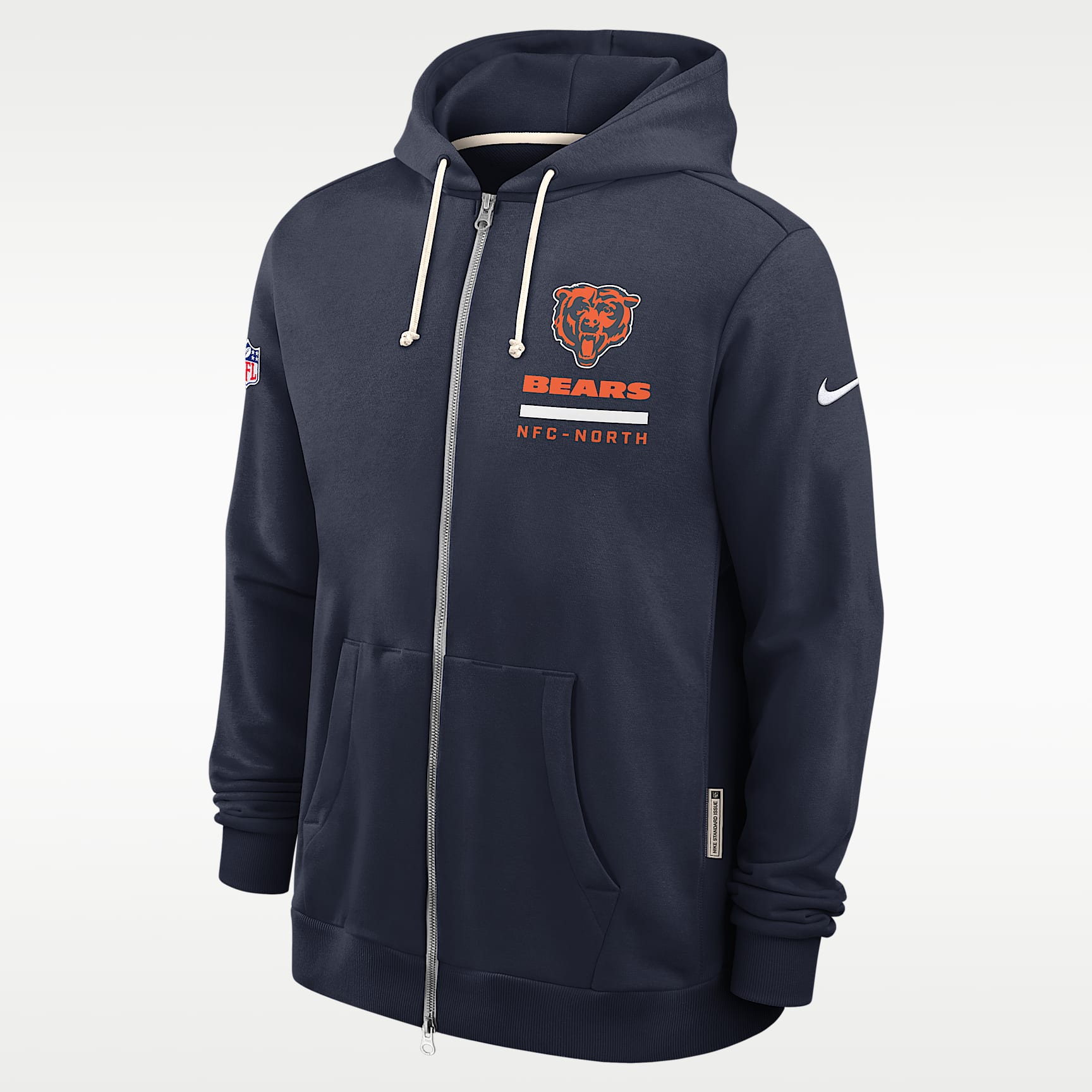 Chicago Bears Utility Player Sideline Men's Nike Dri-FIT NFL Full-Zip Hoodie