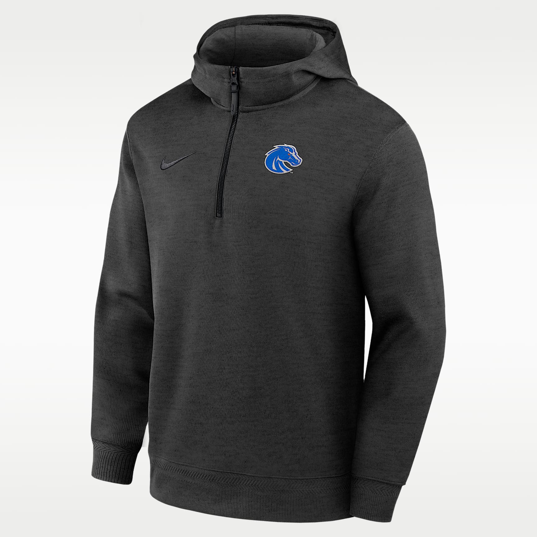 Boise State Coaches Premium Men's Nike Dri-FIT College 1/4-Zip Hoodie