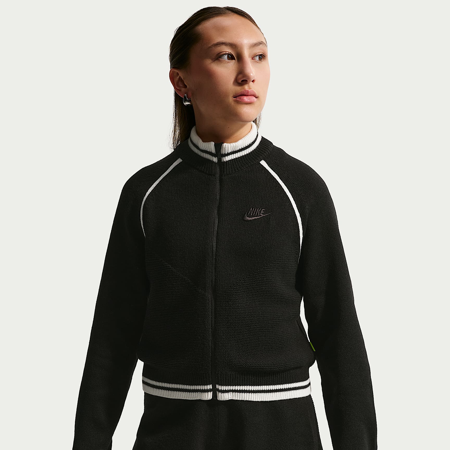 Nike Sportswear Collection-træningsjakke med sweatshirtstof til større børn (piger)