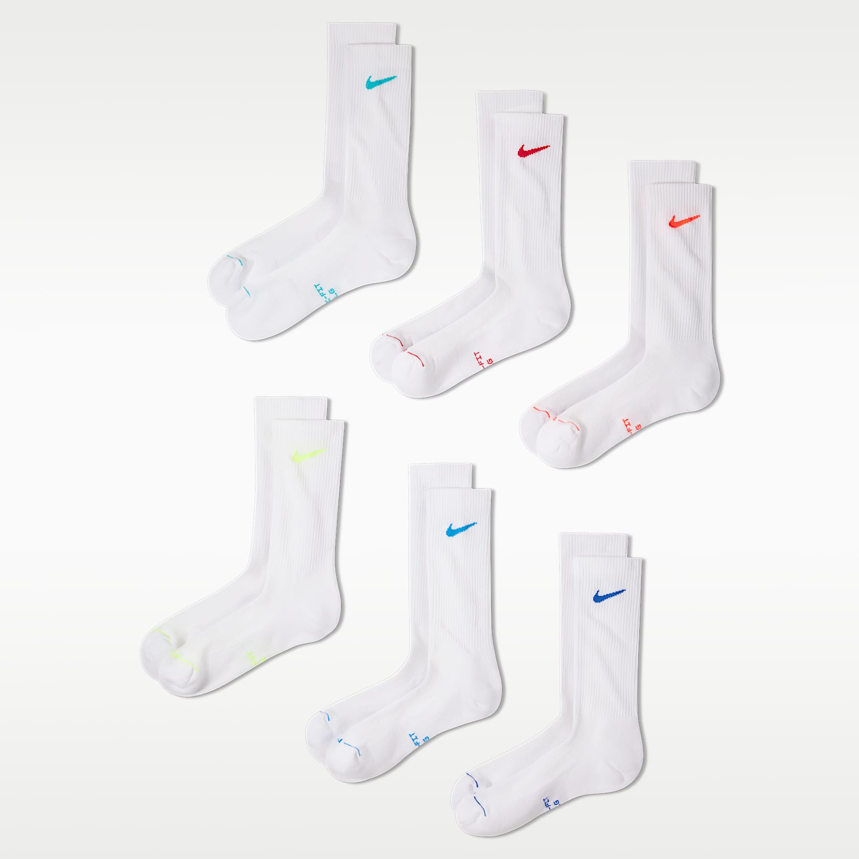 Nike Everyday Elevated Crew Socks (6 Pairs)