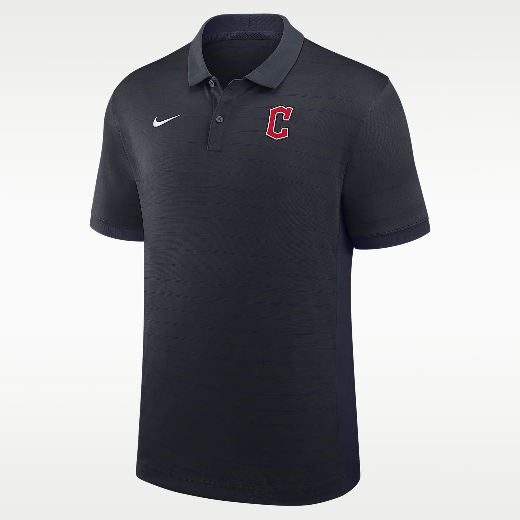Polo de la MLB Nike Dri-FIT para hombre Cleveland Guardians Authentic Collection Striped Victory