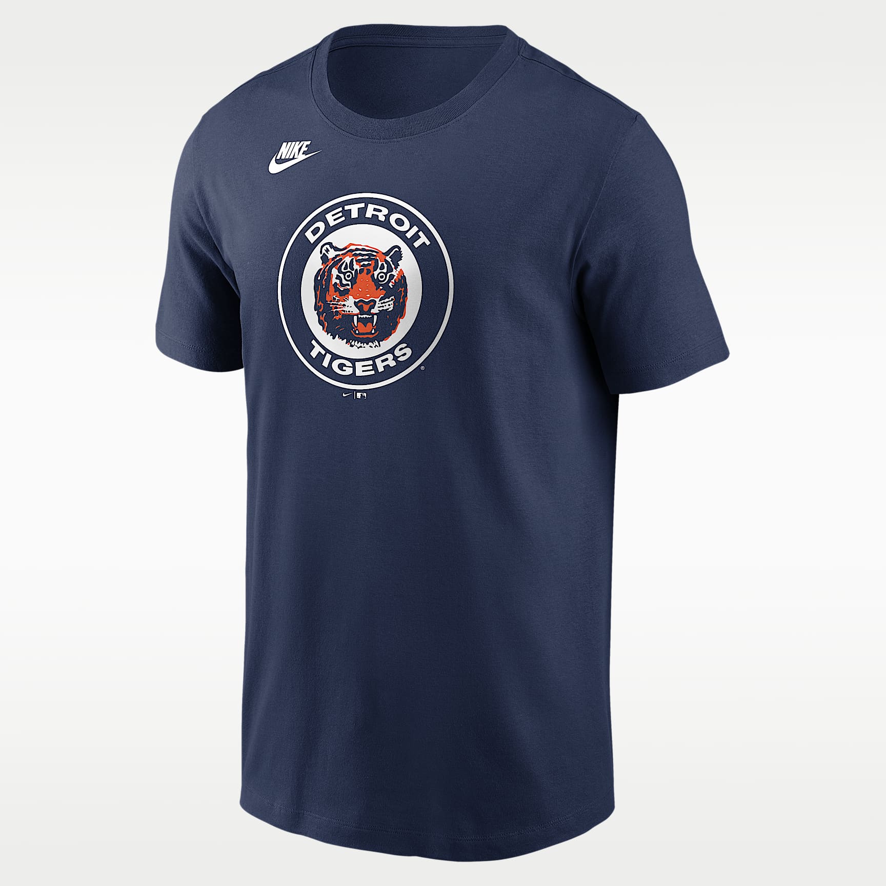 Playera Nike de la MLB para hombre Detroit Tigers Cooperstown Team Logo