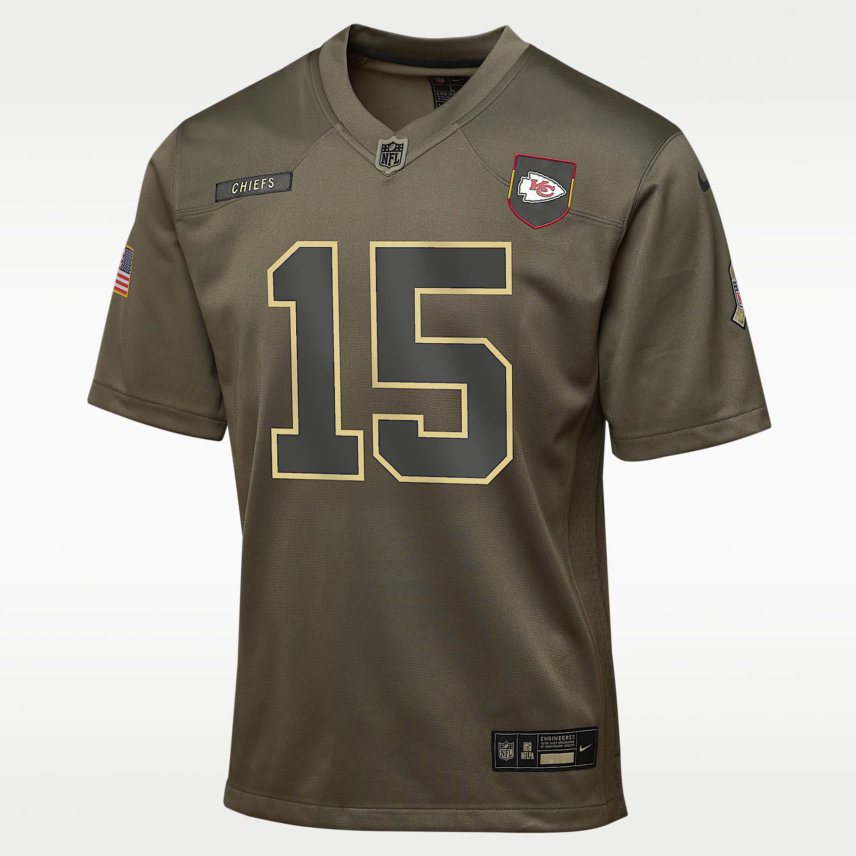 Patrick Mahomes Kansas City Chiefs Salute to Service Big Kids’ Nike NFL Game Jersey