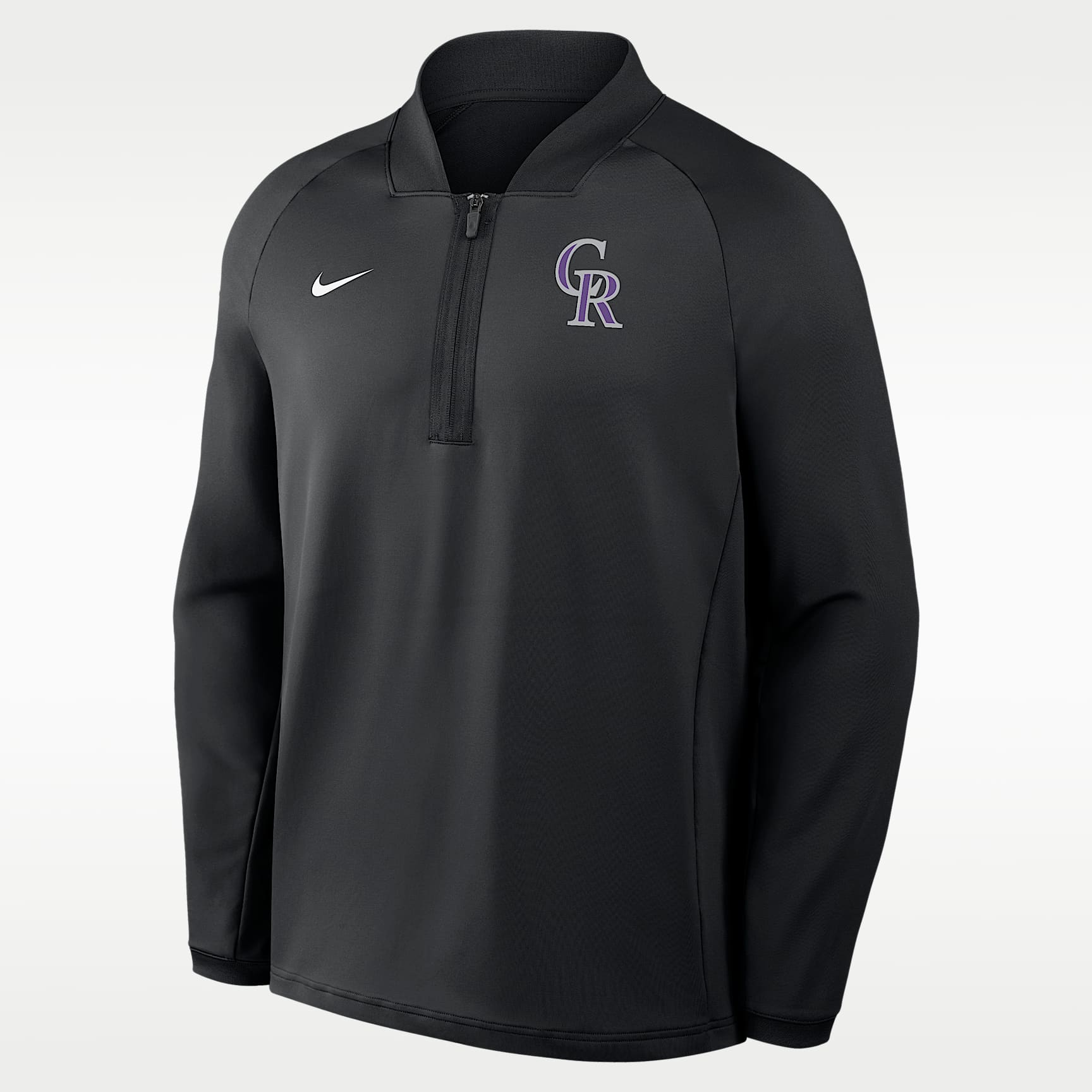 Colorado Rockies Authentic Collection Men's Nike Dri-FIT MLB 1/2-Zip Long-Sleeve Top