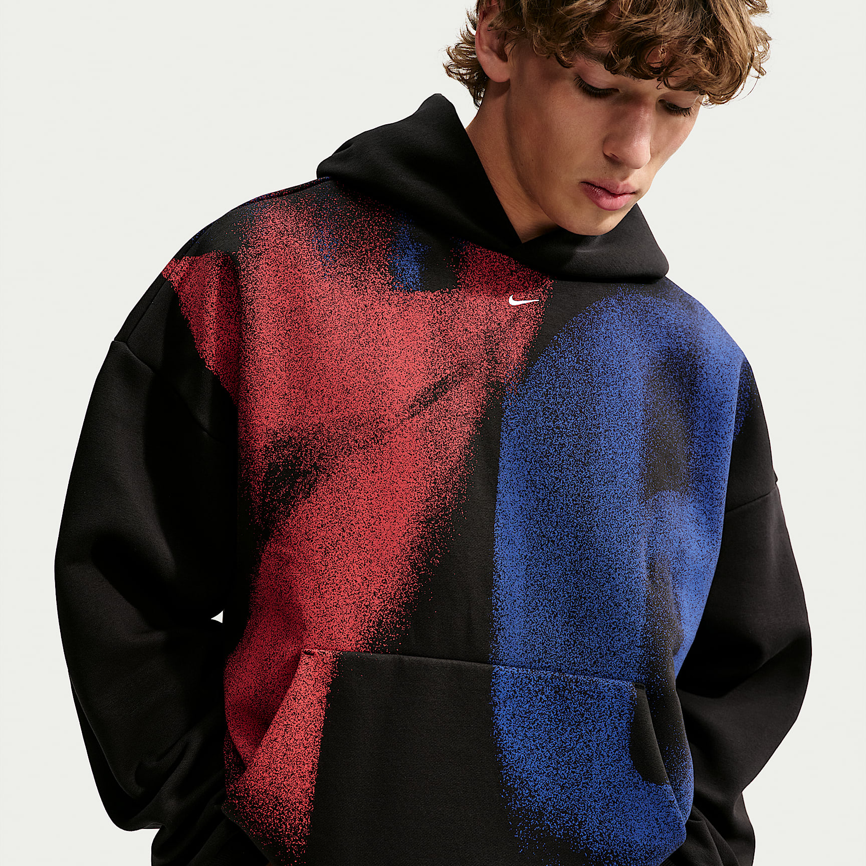 Sudadera con gorro de básquetbol Nike de tejido Fleece de la NBA para hombre Philadelphia 76ers Standard Issue