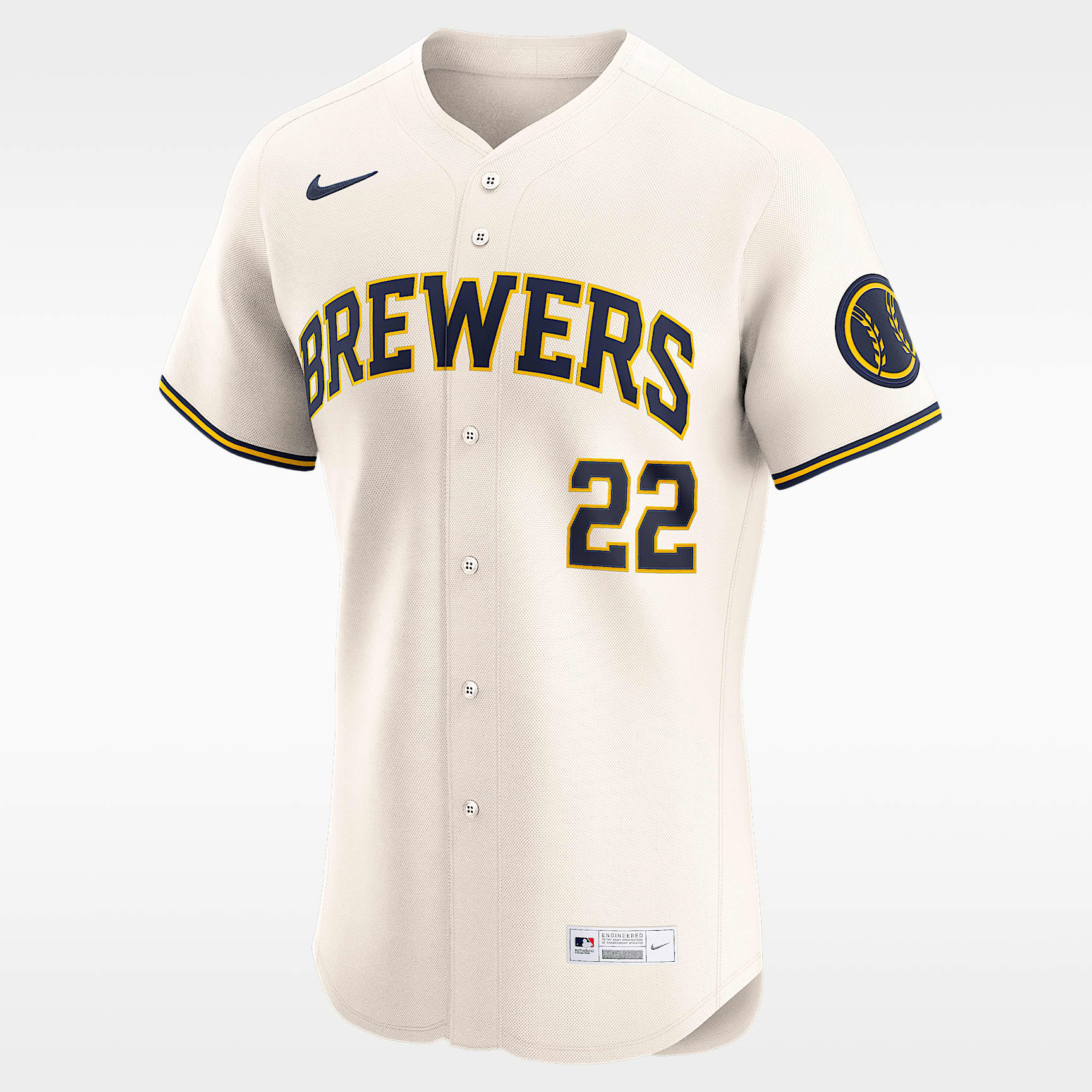 Christian Yelich Milwaukee Brewers Men's Nike Dri-FIT ADV MLB Elite Jersey