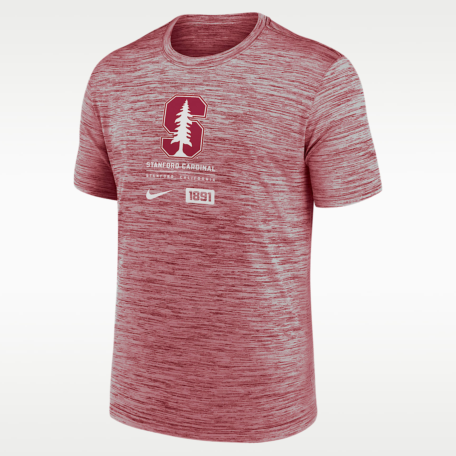 Playera universitaria Nike Dri-FIT para hombre Stanford Cardinal Campus Center Block Velocity