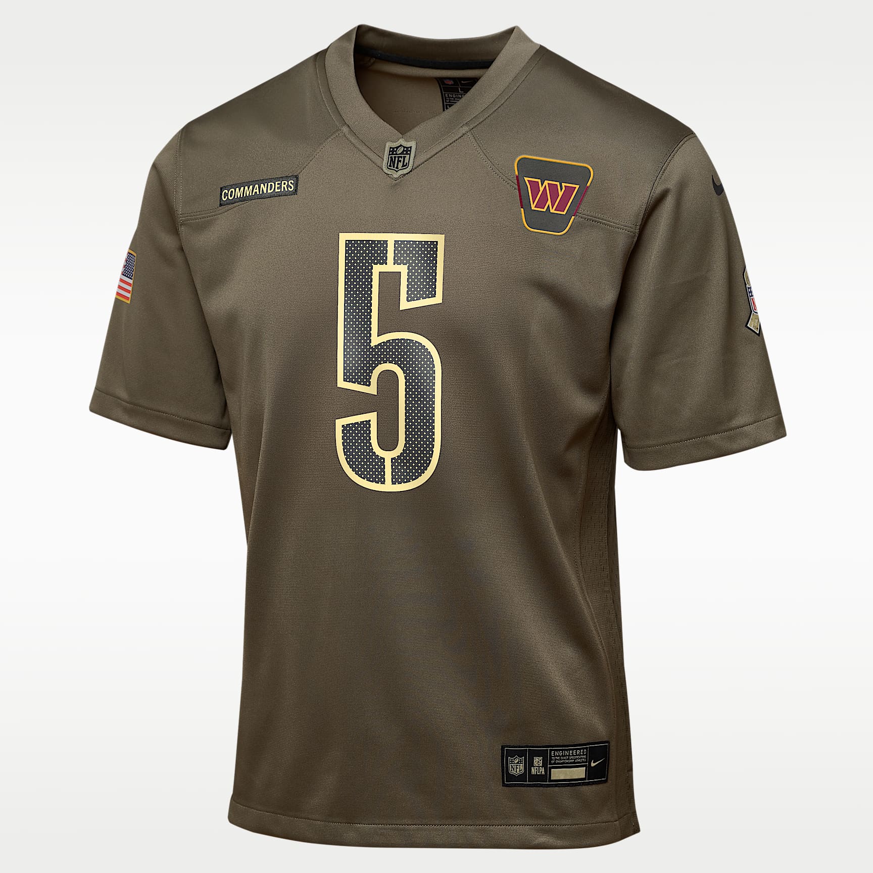Jayden Daniels Washington Commanders Salute to Service Big Kids’ Nike NFL Game Jersey
